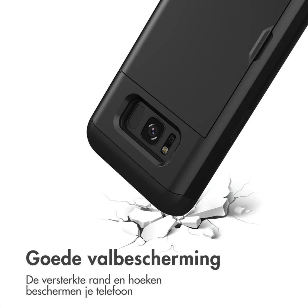 Imoshion Hoesje Samsung Galaxy S8 - Pasjeshouder - 2 Stuks - Zwart