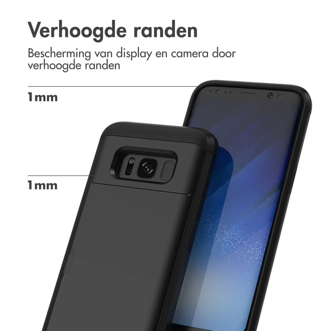 Imoshion Hoesje Samsung Galaxy S8 - Pasjeshouder - 2 Stuks - Zwart