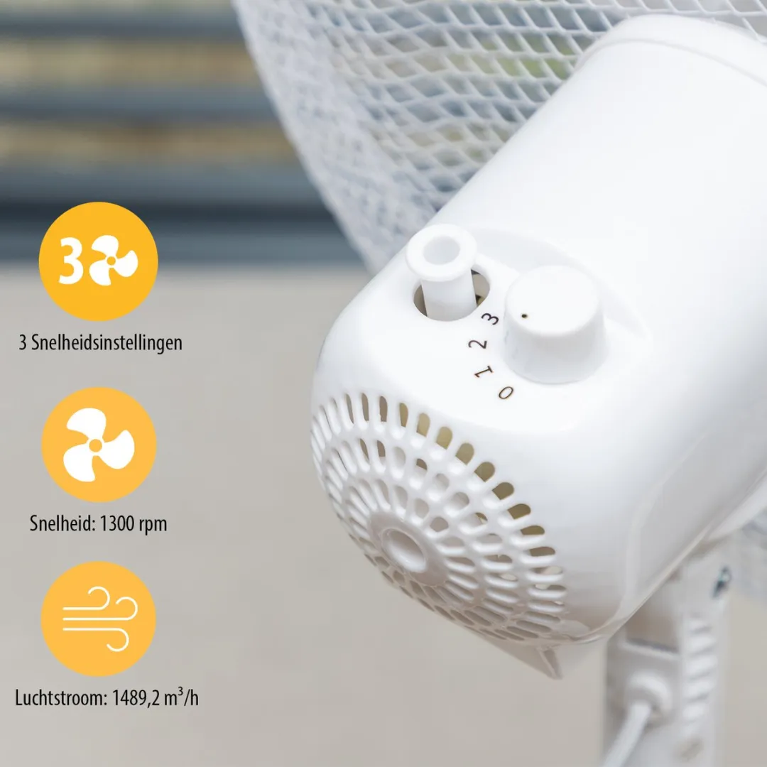 Tristar VE-5724 Tafelventilator 30cm - 40W - Wit