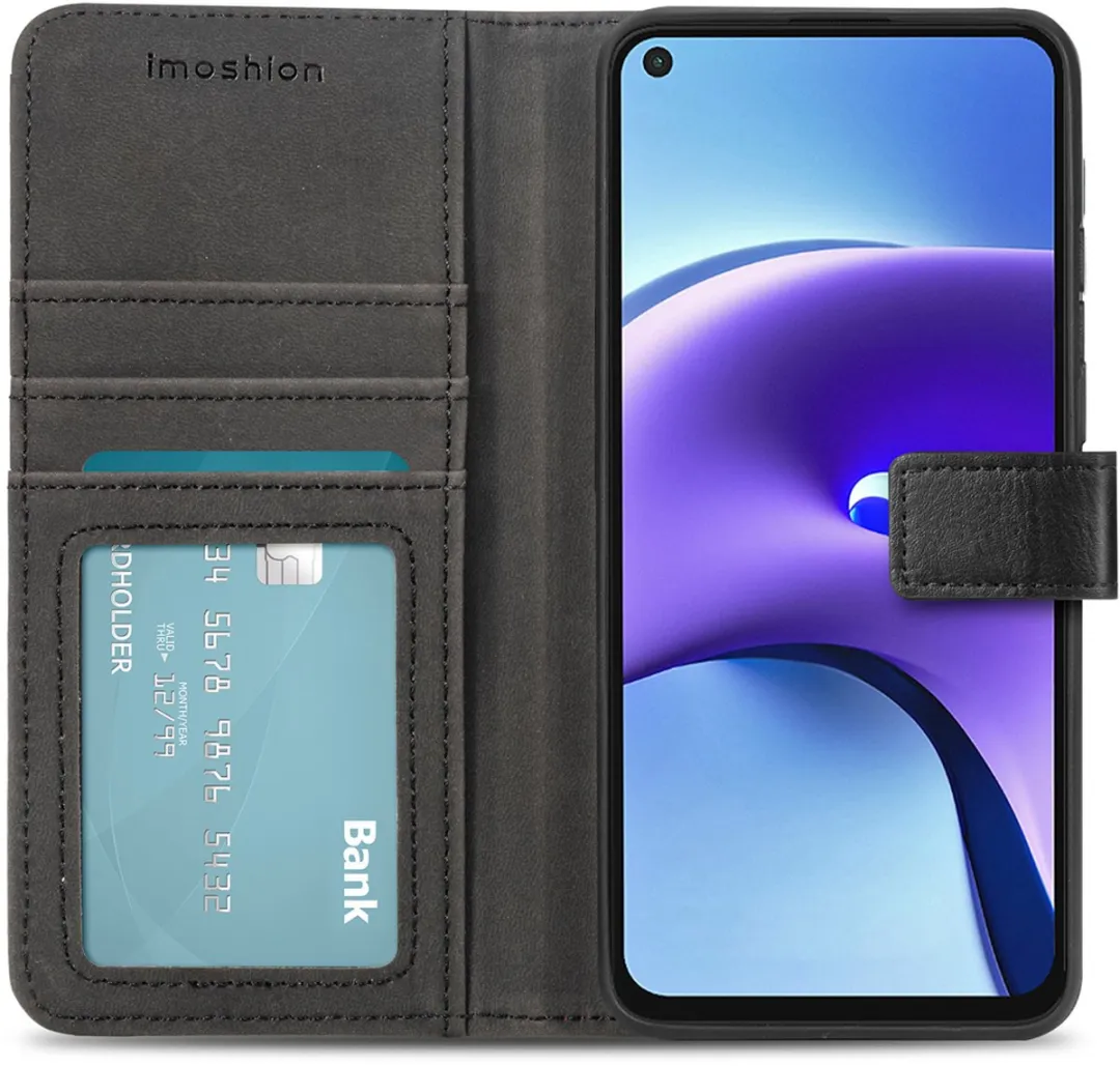 Imoshion Hoesje Xiaomi Redmi Note 9T 5G - 3 Pasjes - Zwart