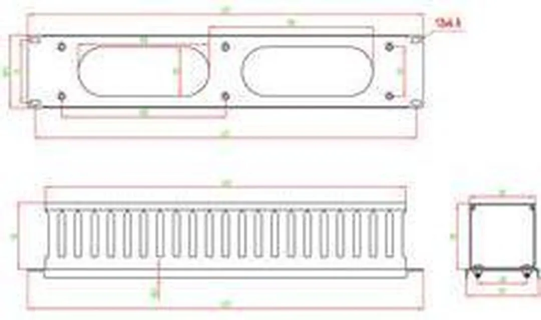 Renkforce RF-3429152 Kabelgeleiding 19" 2HE - Zwart