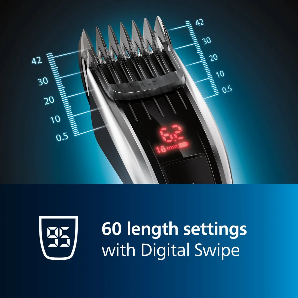 Philips Series 9000 HC9420/15 Tondeuse - Zwart/zilver