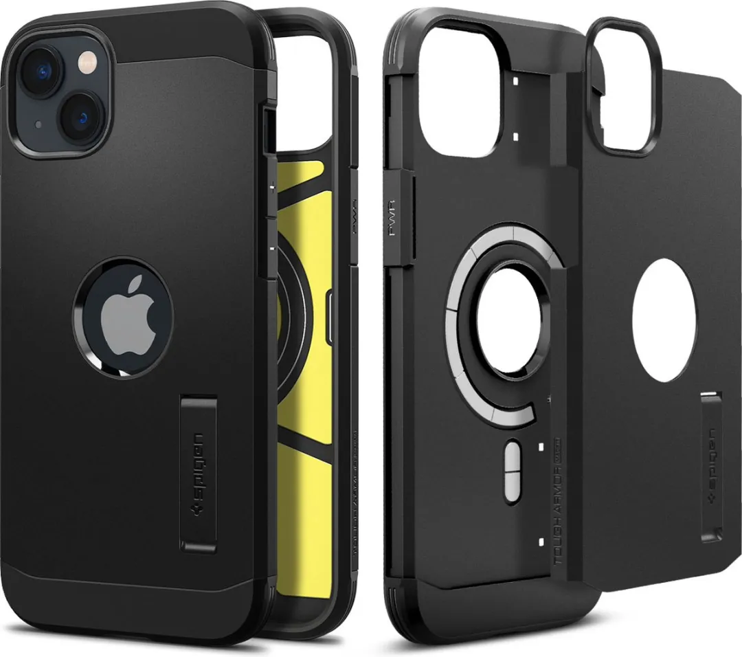 Spigen Tough Armor ACS05062 iPhone 14 Hoesje - Zwart