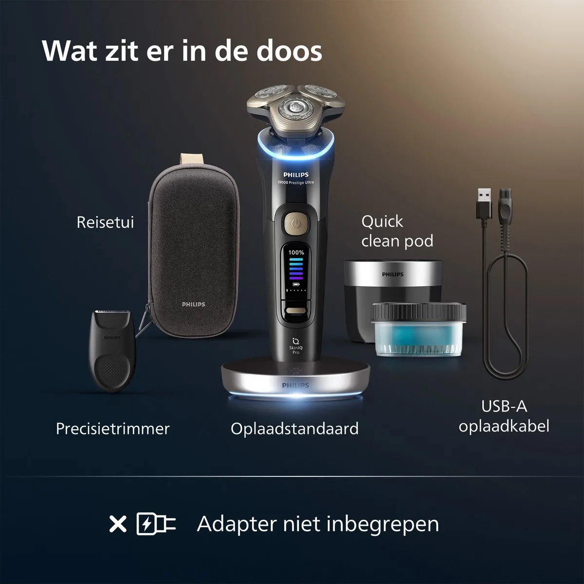 Philips i9000 Prestige Ultra Scheerapparaat XP9400/31 - Zwart