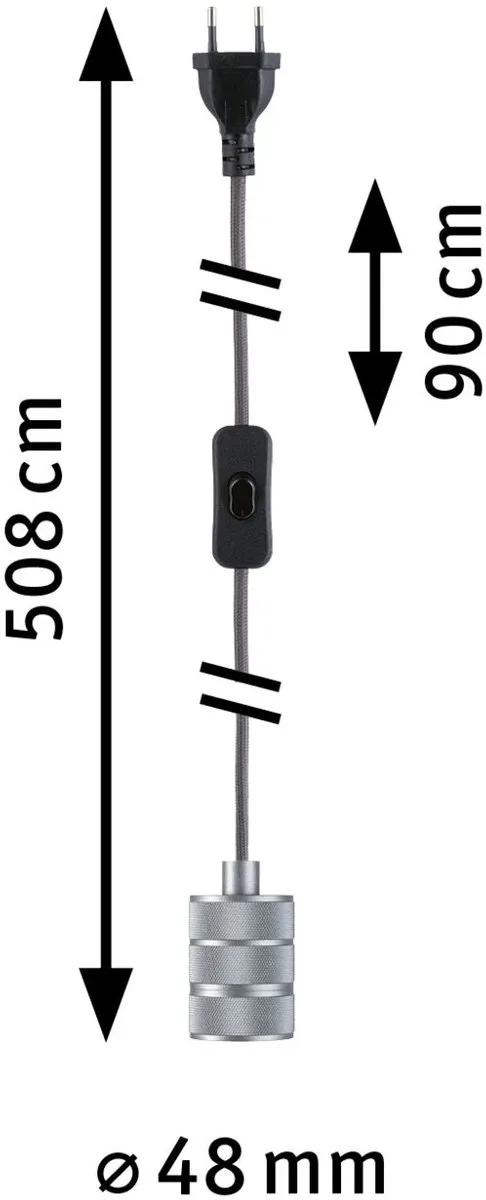 Paulmann Neordic Hanglamp Tilla E27 20W - Alu - afbeelding 6 van 6
