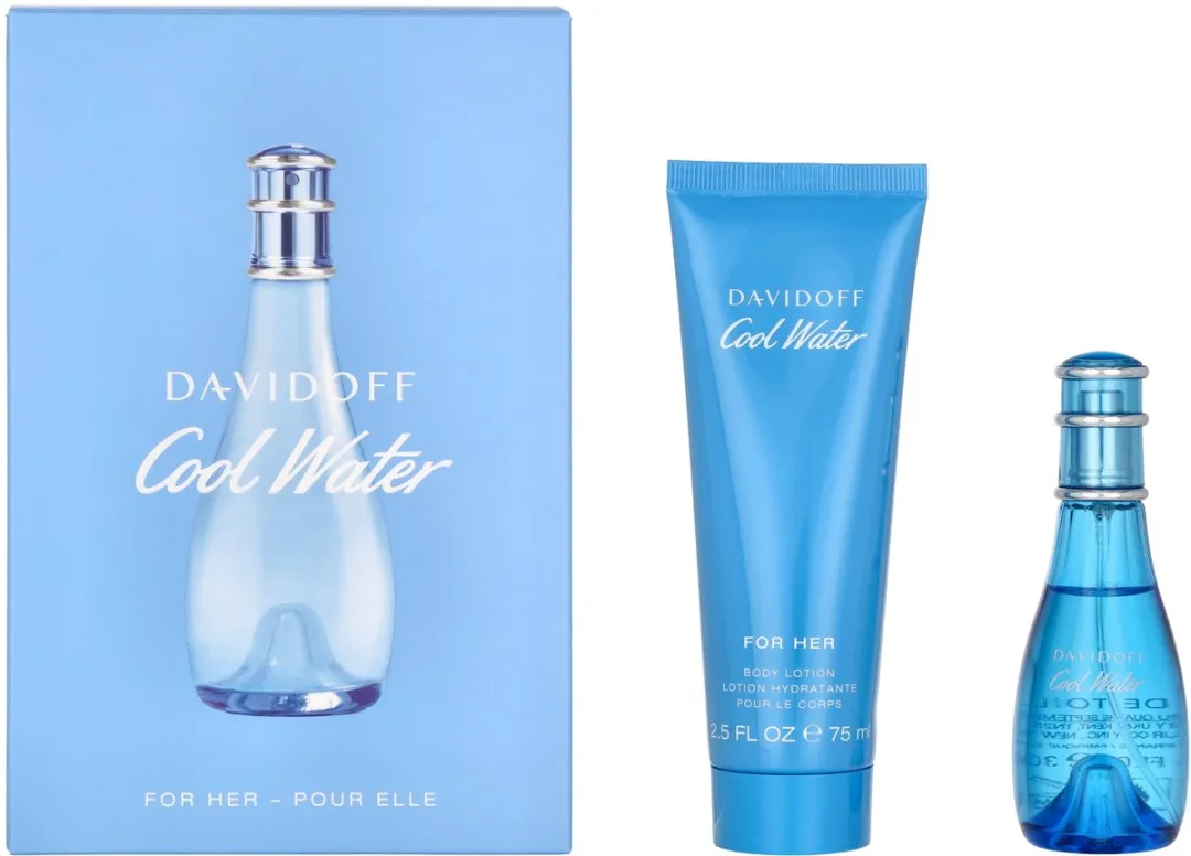 Davidoff Cool Water for Her Geschenkset - 30ml Parfum & Bodylotion