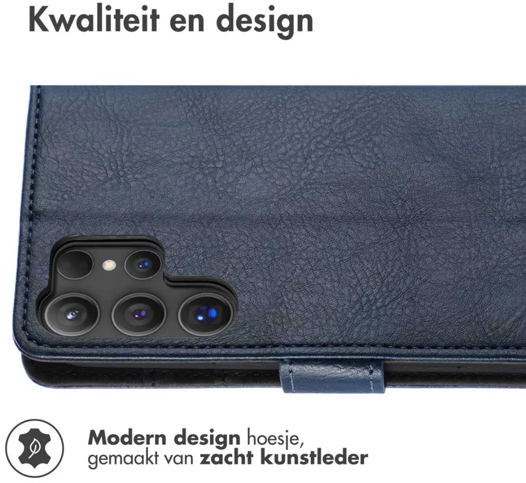 Imoshion Hoesje Samsung Galaxy S25 Ultra - 3 Pasjes - Donkerblauw
