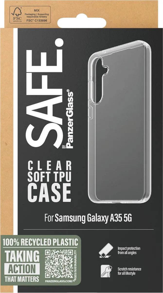 PanzerGlass Hoesje Samsung Galaxy A35 5G - Transparant - afbeelding 6 van 6