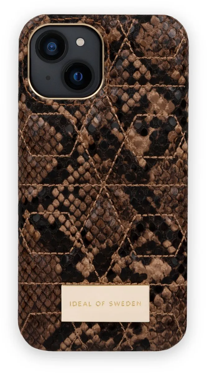 iDeal of Sweden iPhone 13 Mini Fashion Case Black Croco