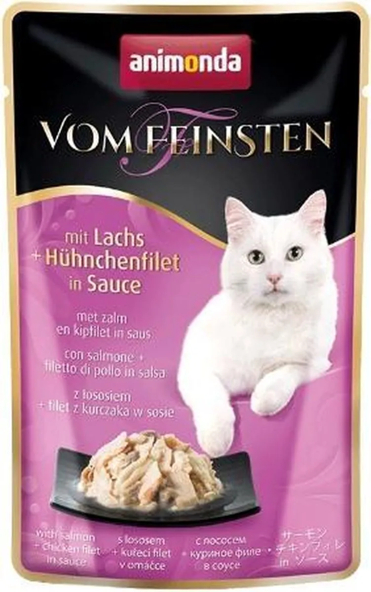 Animonda Vom Feinsten Zalm & Kipfilet - 18x50g - afbeelding 2 van 2