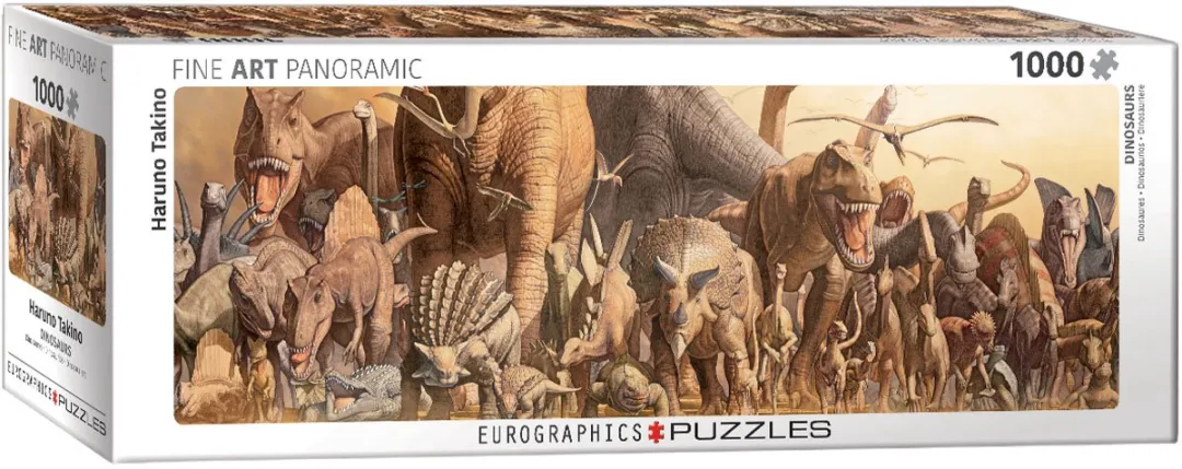 Eurographics Haruo Takino Dinosaurussen Legpuzzel 1000 Stuks - Meerkleurig