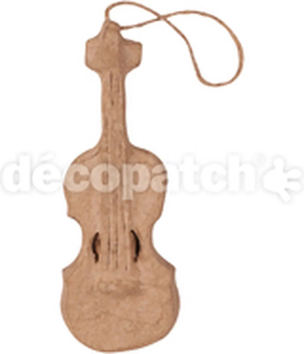 Decopatch Kerstmis Viool Hanger 11cm