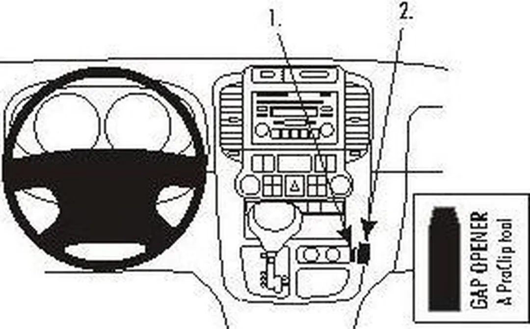 Brodit ProClip Kia Carnival 2006-2011 853829 Angled Mount
