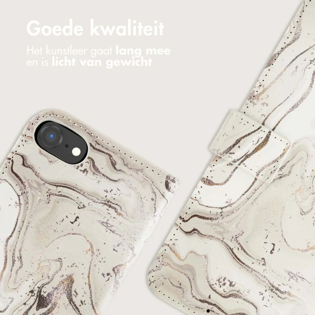 Imoshion iPhone 16e Hoesje Sandy Marble - 3 Pasjes