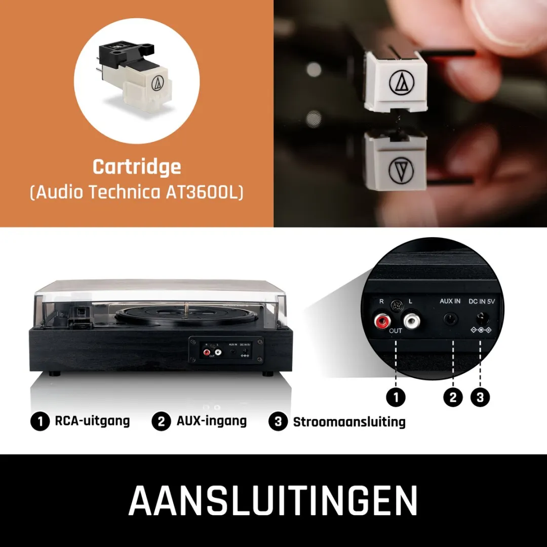 Lenco LS-15BK Platenspeler - Bluetooth - Zwart