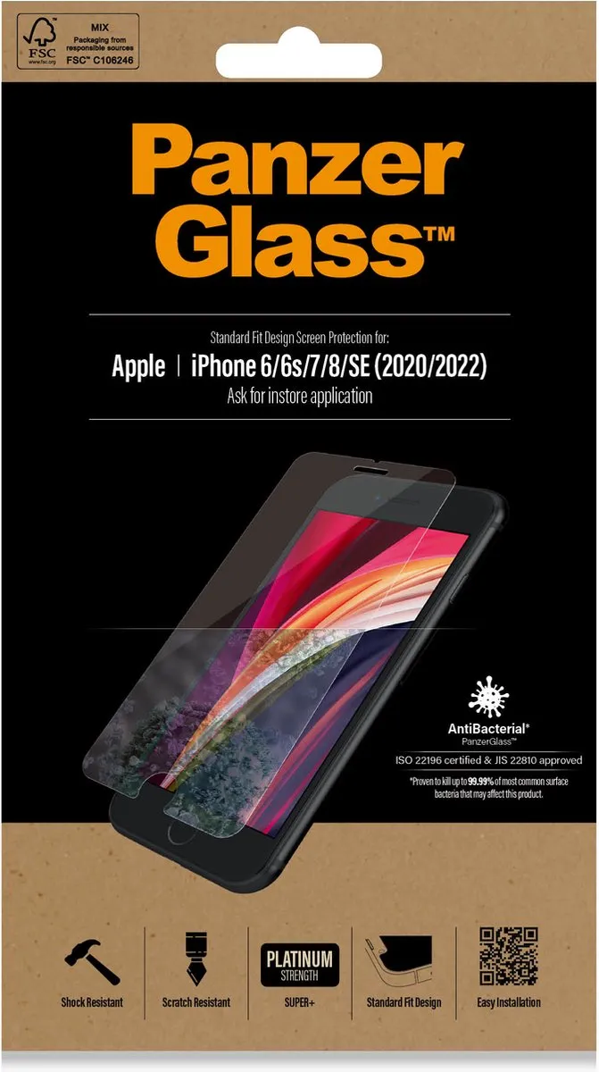 PanzerGlass PZ-2684 iPhone Screenprotector - Standard Fit - afbeelding 6 van 6
