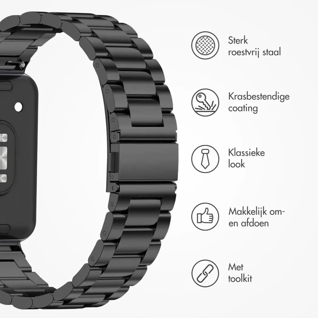 Imoshion Stalen Bandje Samsung Galaxy Fit 3 - Zwart