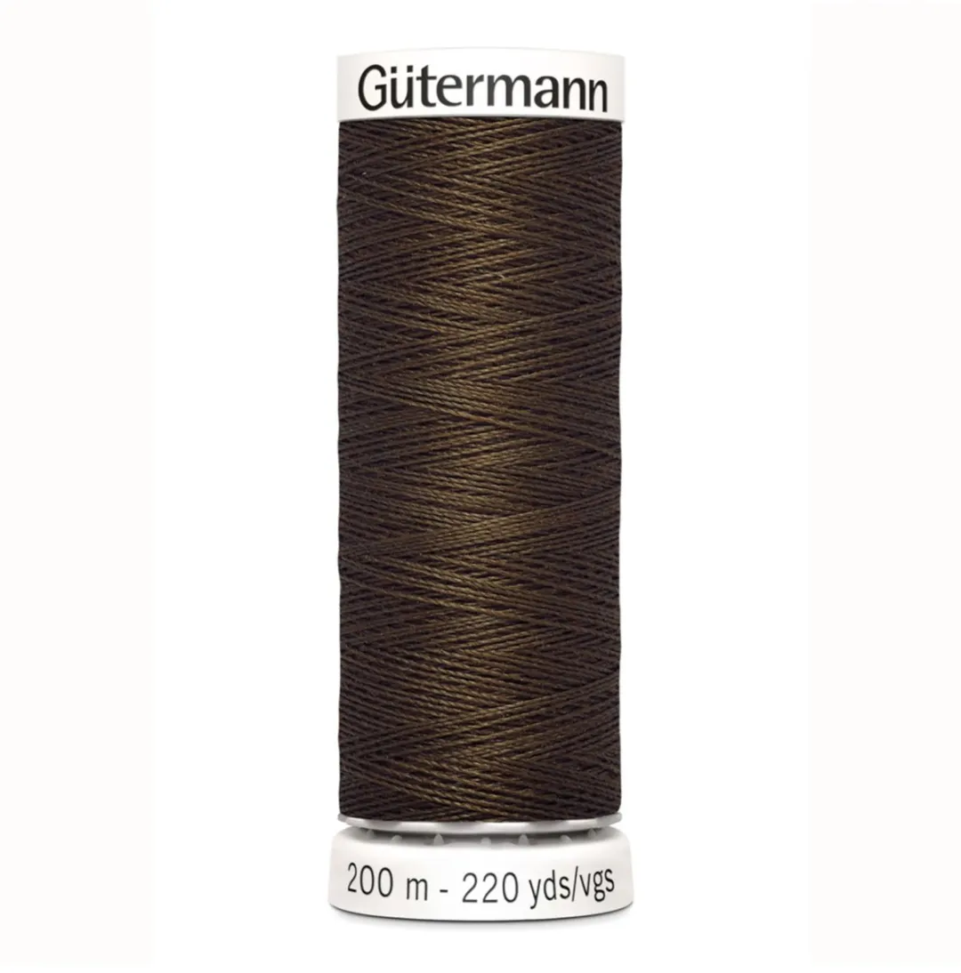 Gutermann Polyester Naaigaren 816 - 200m - Bruin - afbeelding 4 van 5
