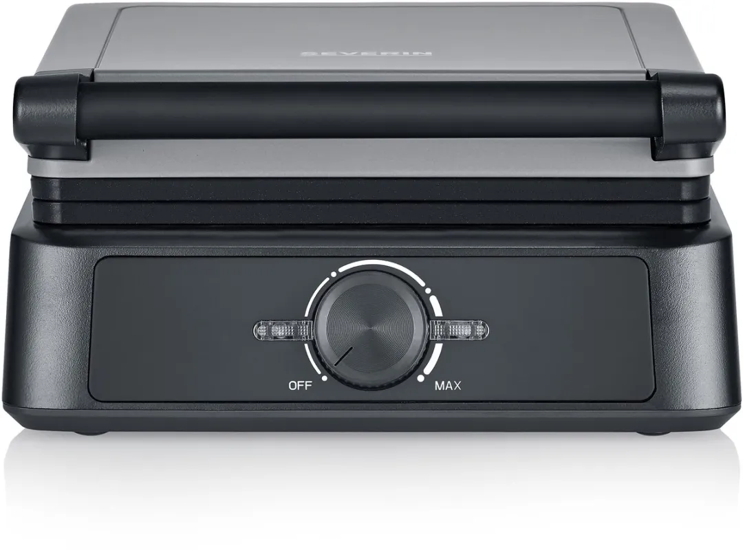 Severin WA 2125 Wafelijzer 1600W - 2 Platen - Zwart Inox