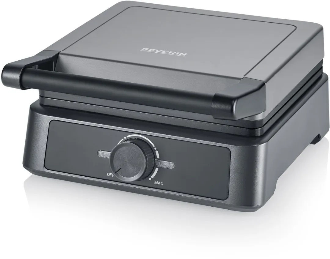 Severin WA 2125 Wafelijzer 1600W - 2 Platen - Zwart Inox