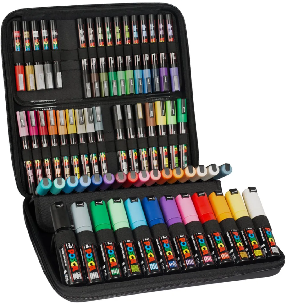 Posca Verfmarker Set 60 Stuks - Assorti