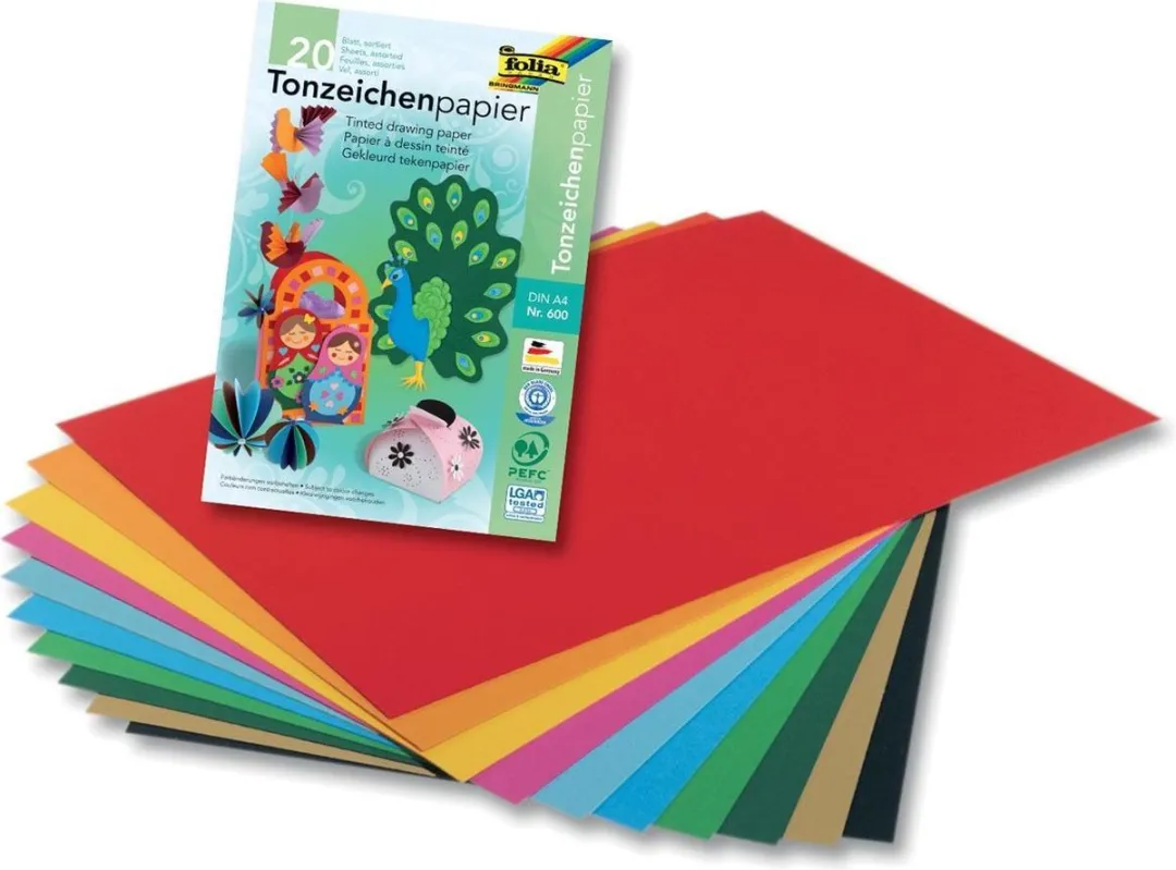 Folia Gekleurd Tekenpapier A4