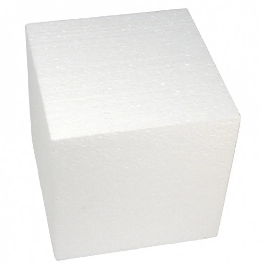 Rayher Hobby Piepschuim Kubussen 20x20cm - 6 Stuks Wit