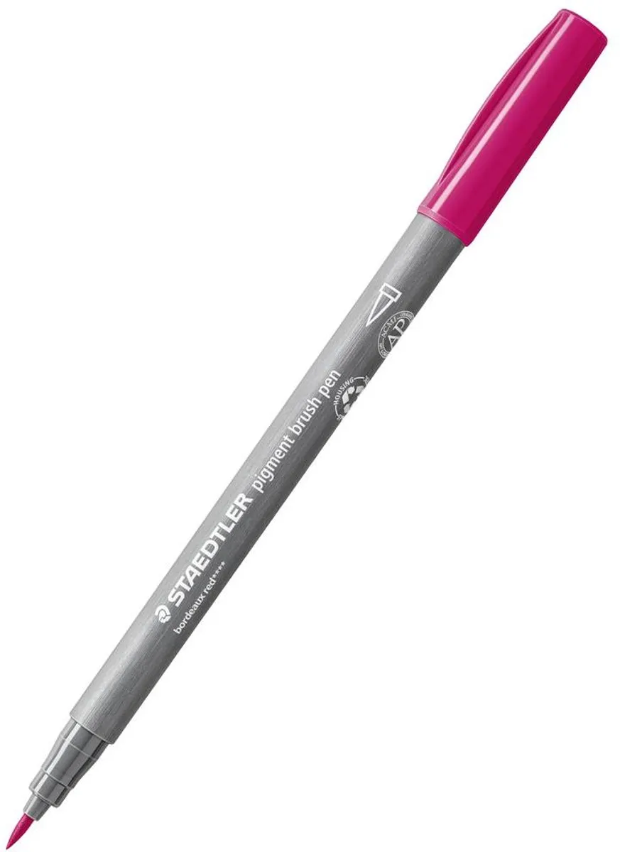 STAEDTLER Pigment Brush Pen Set 12 Kleuren Nature - afbeelding 6 van 6