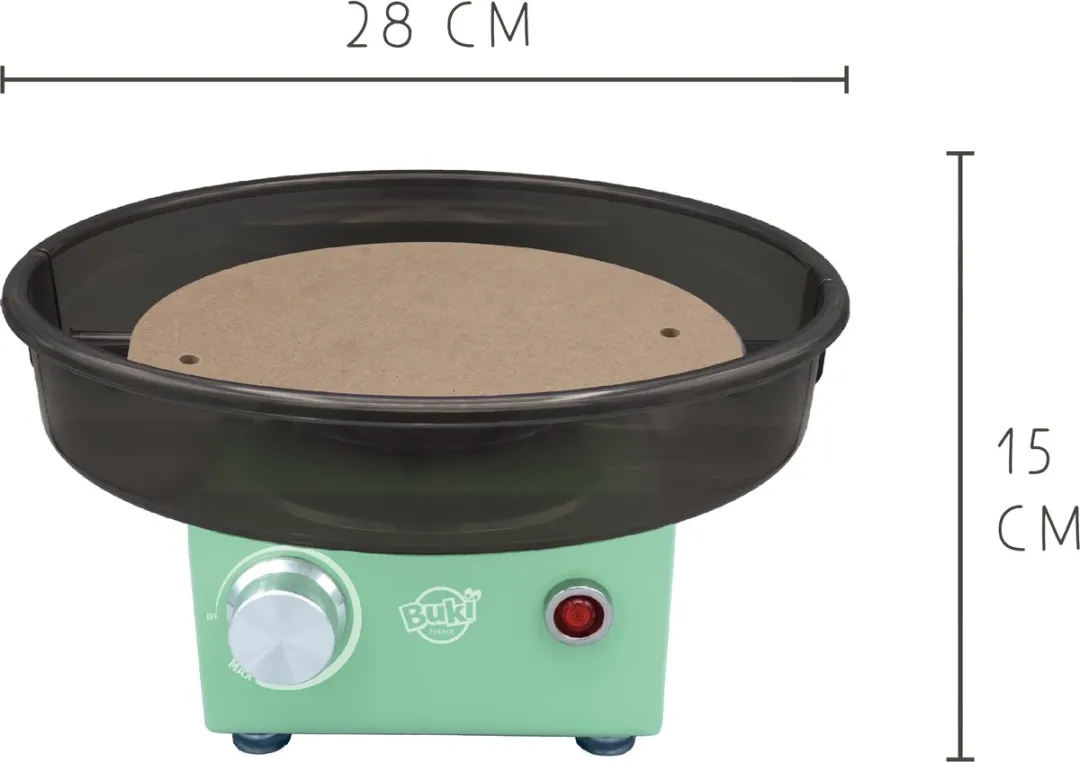 Buki Pottenbakker Expert Hobbypakket - Draaischijf & 1kg Klei