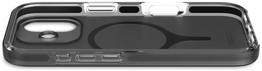 Decoded Clear Frosted Hoesje iPhone 17 - Transparant Zwart