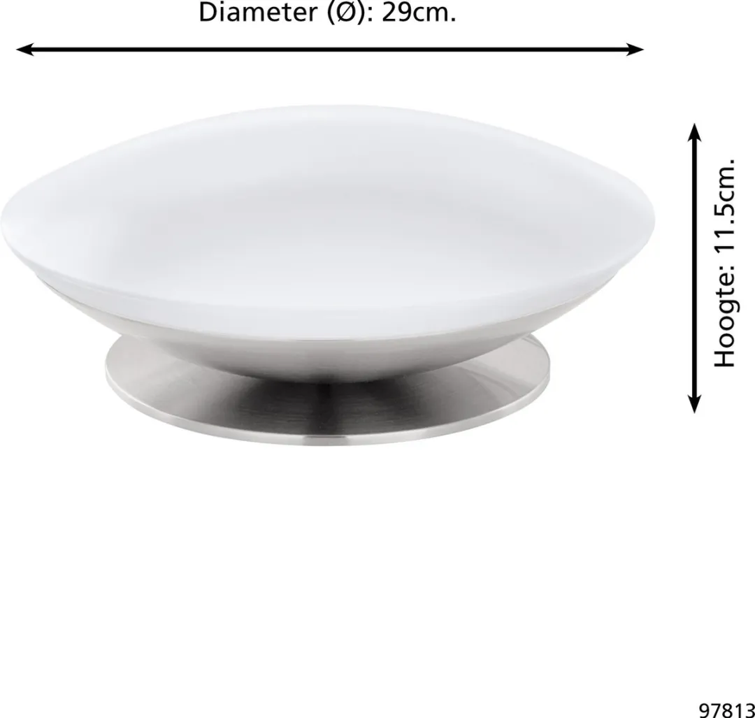 Eglo Frattina-c Tafellamp LED - Nikkel - Wit