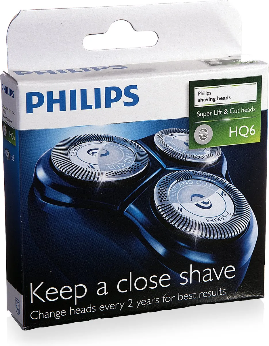 Philips HQ-6/50 Scheerkopset - 3 Koppen - Zilver