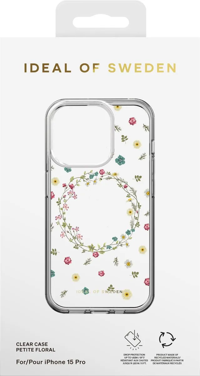 iDeal of Sweden Clear Case iPhone 15 Pro Petite Floral - IDCLC-I2361P-507 - afbeelding 6 van 6