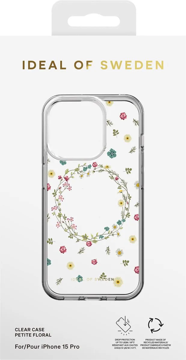 iDeal of Sweden Clear Case iPhone 15 Pro Petite Floral - IDCLC-I2361P-507
