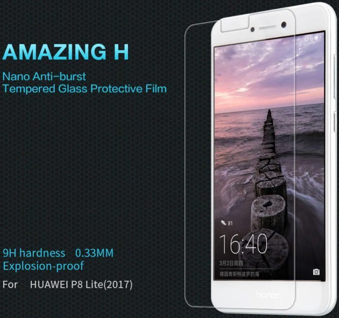 Nillkin Amazing 9H Glas Beschermer Huawei P8 Lite (2017) - 1 Stuk - afbeelding 2 van 6