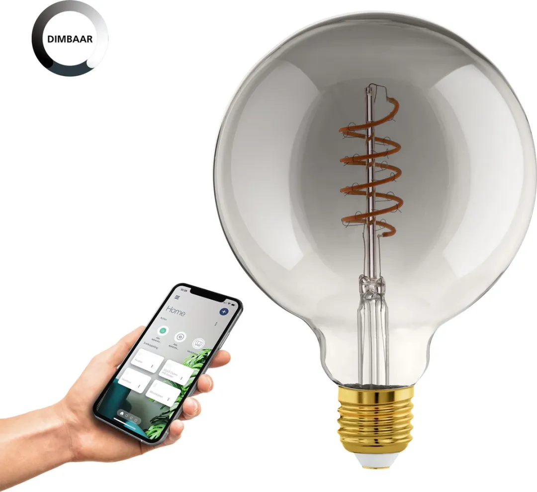 EGLO connect.z Smart LED Lamp E27 Rookglas 2000K Zigbee