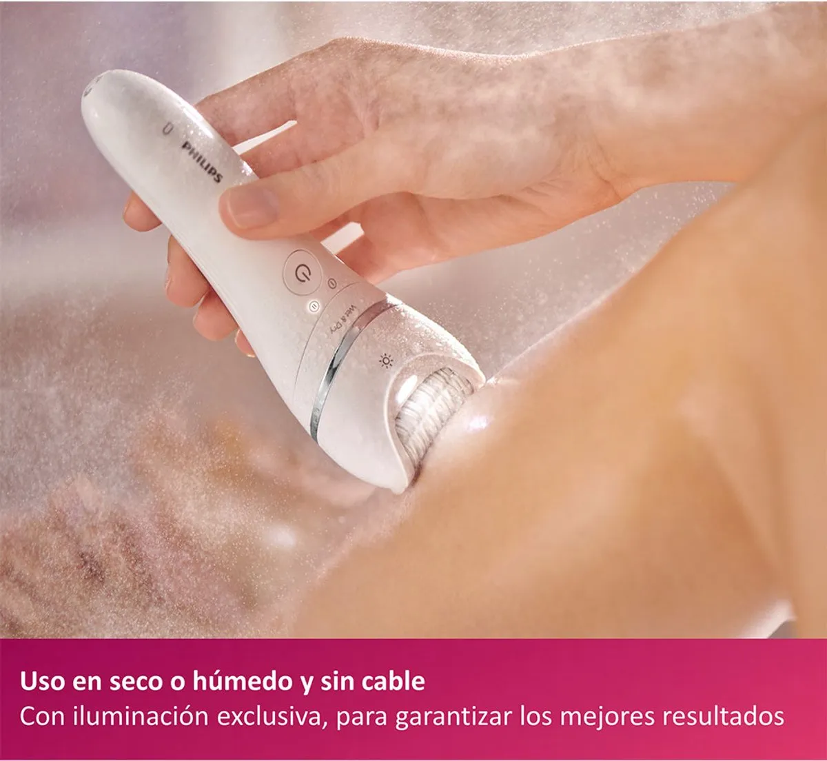 Philips BRE700/00 Wet & Dry Epileerapparaat - Lichaam - 2 Opzetstukken - afbeelding 6 van 6