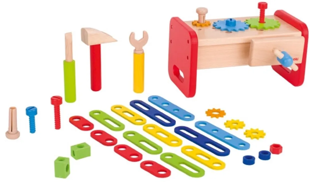 Goki Werkbank 27x20x15cm - 36-delig Multicolor