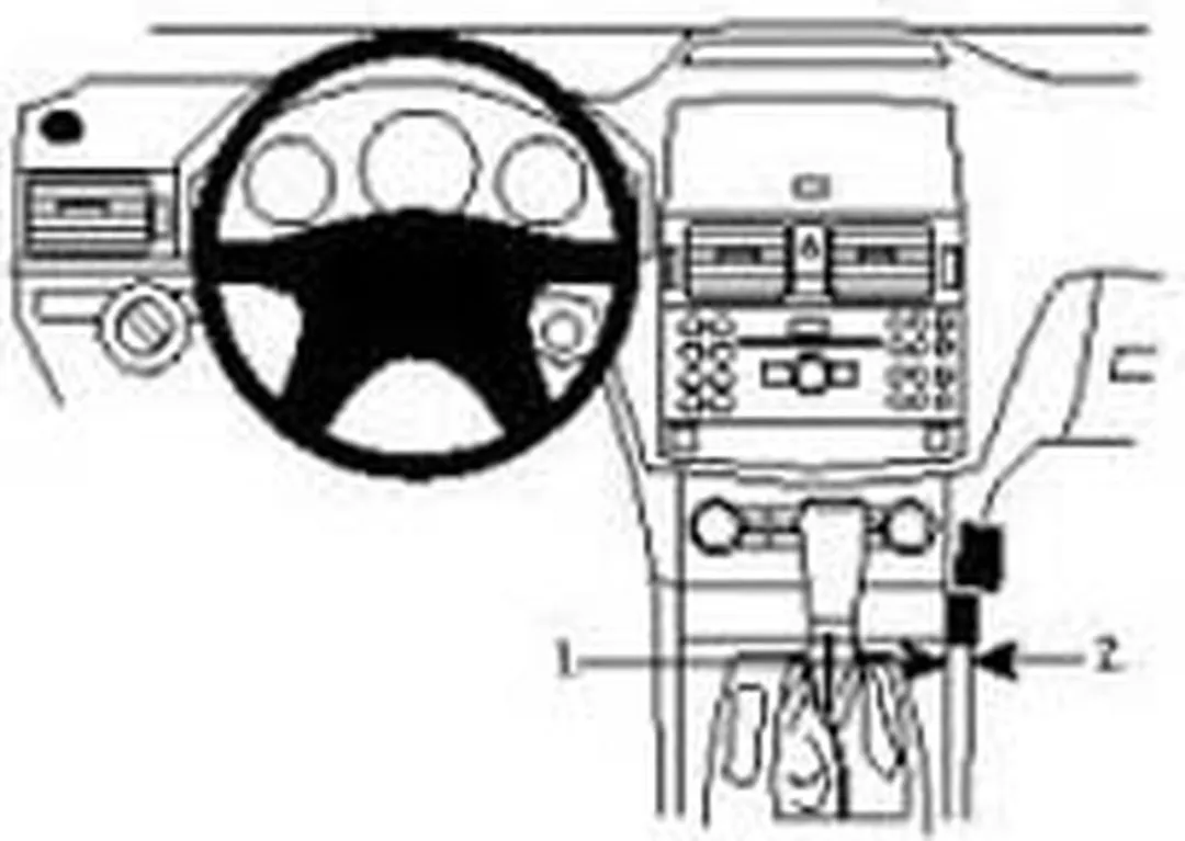 Brodit ProClip 853994 Mercedes C-Klasse 2007-2010 Telefoonhouder