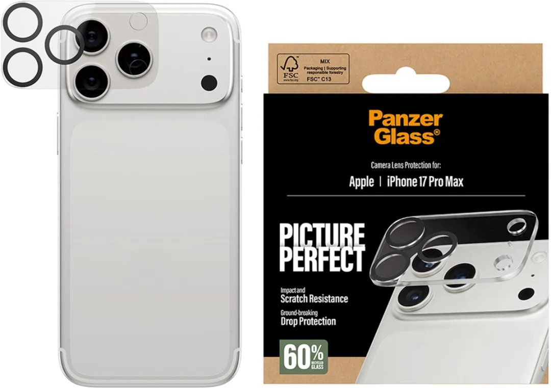 PanzerGlass PG72791 iPhone 17 Pro Max Camera Lens Protector