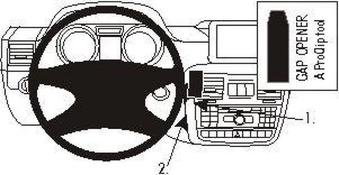 Brodit ProClip Mercedes G-Klasse 2013-2018 Telefoonhouder