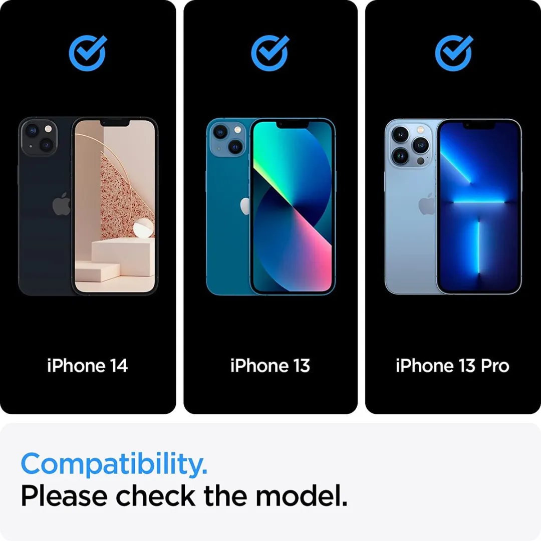Spigen AlignMaster Glas iPhone 13 Full Cover - 2 Stuks
