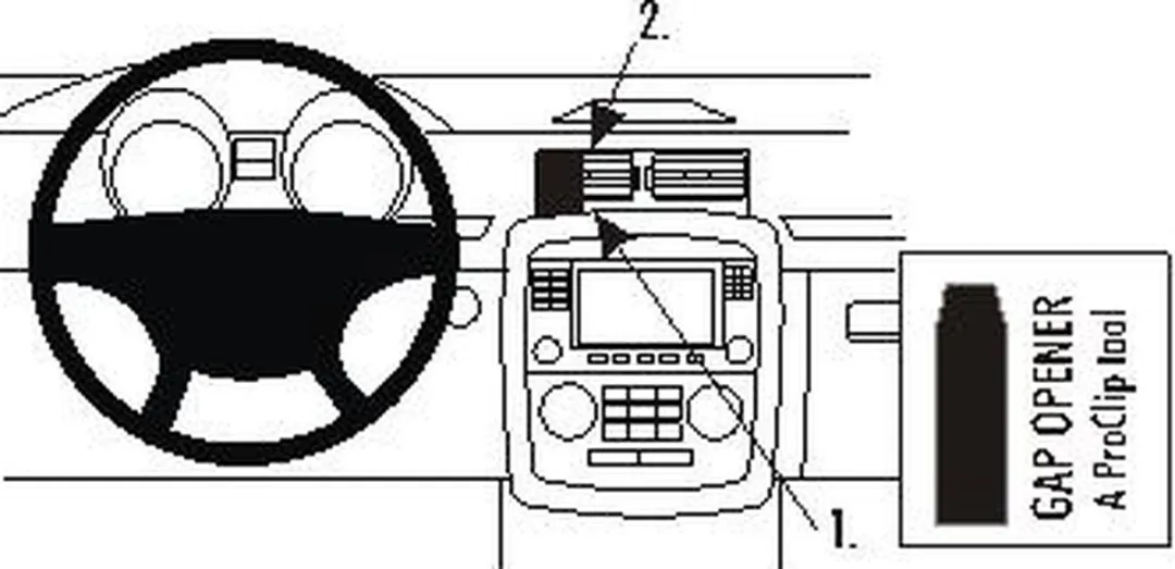Brodit ProClip 853680 Center Mount Mercedes R-Klasse 2006-2014 - Zwart - afbeelding 6 van 6