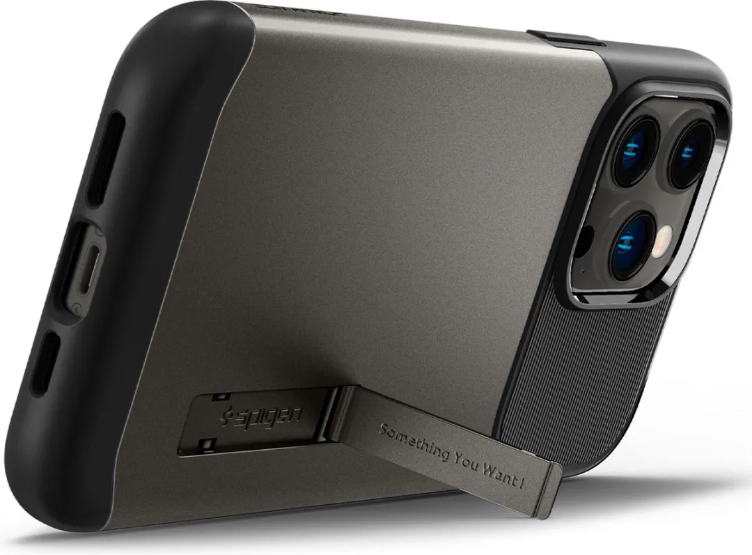 Spigen Slim Armor ACS04645 iPhone 14 Pro Max Hoesje - Gunmetal