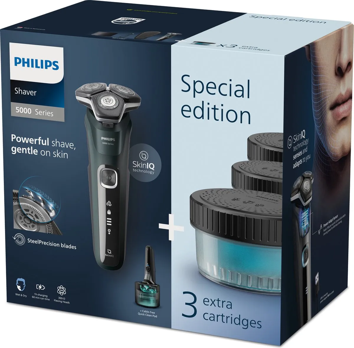Philips Series 5000 S5884/69 Scheerapparaat - 3 Mesjes - Groen