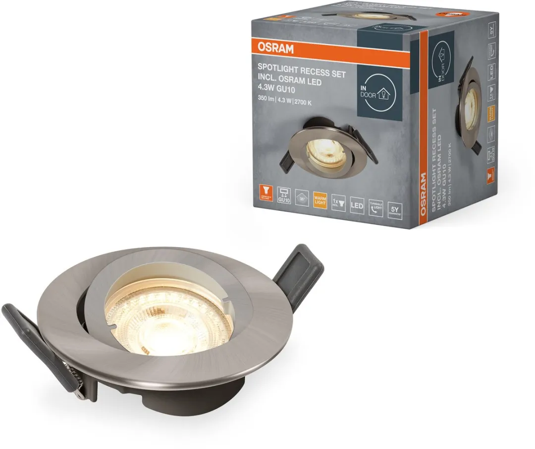 Osram Inbouw Plafondlamp Set GU10 4.3W