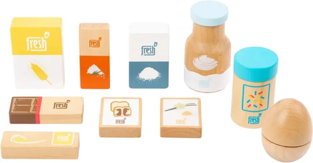 Small Foot Houten Speelgoed Bakbenodigdheden - 10-delig Multicolor