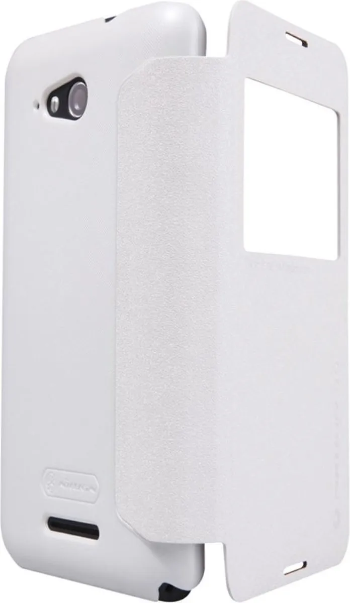 Nillkin Leather Case Sparkle Series Sony Xperia E4g - Wit