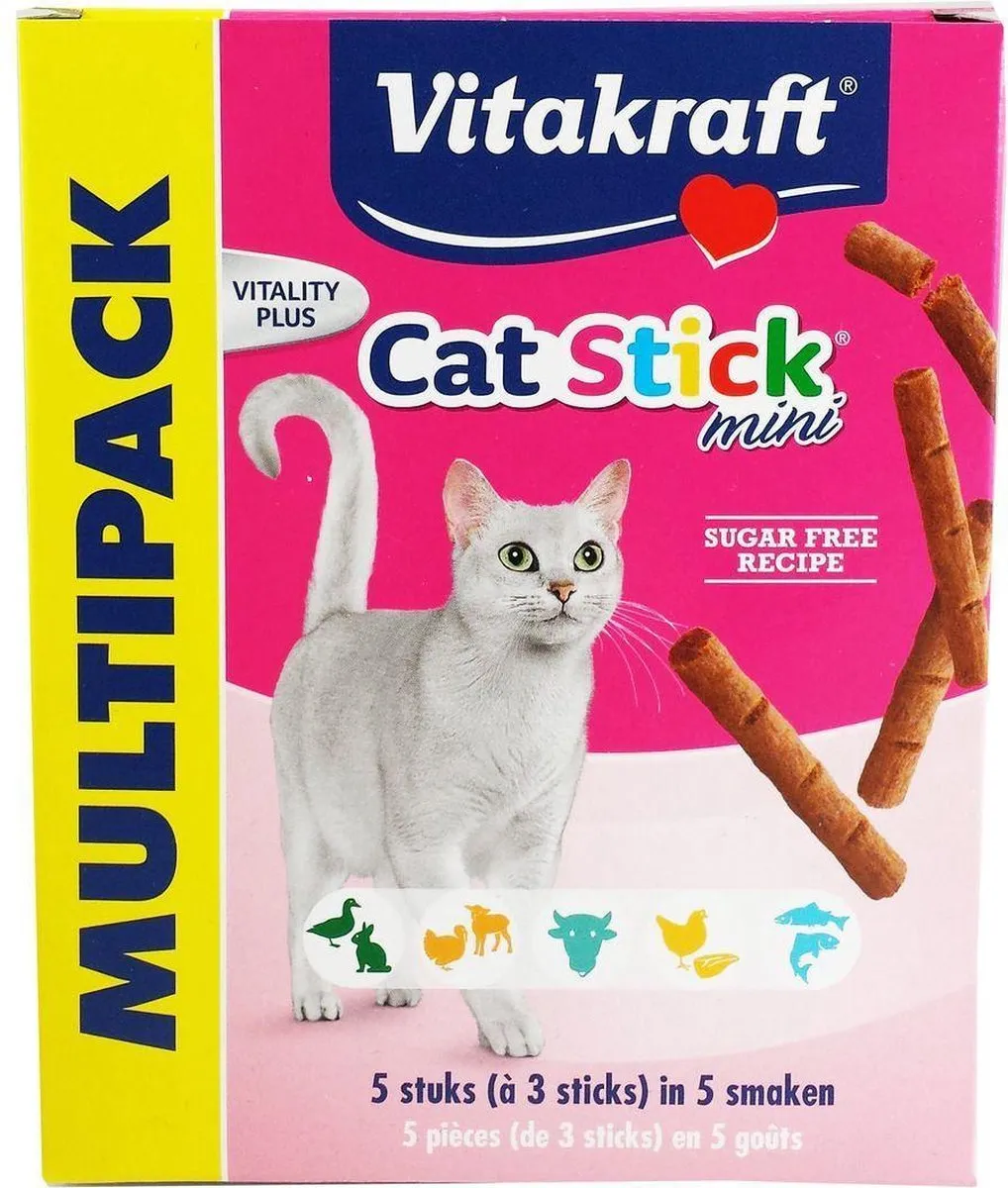 Vitakraft Cat-Stick Mini Multipack - 15 Stuks