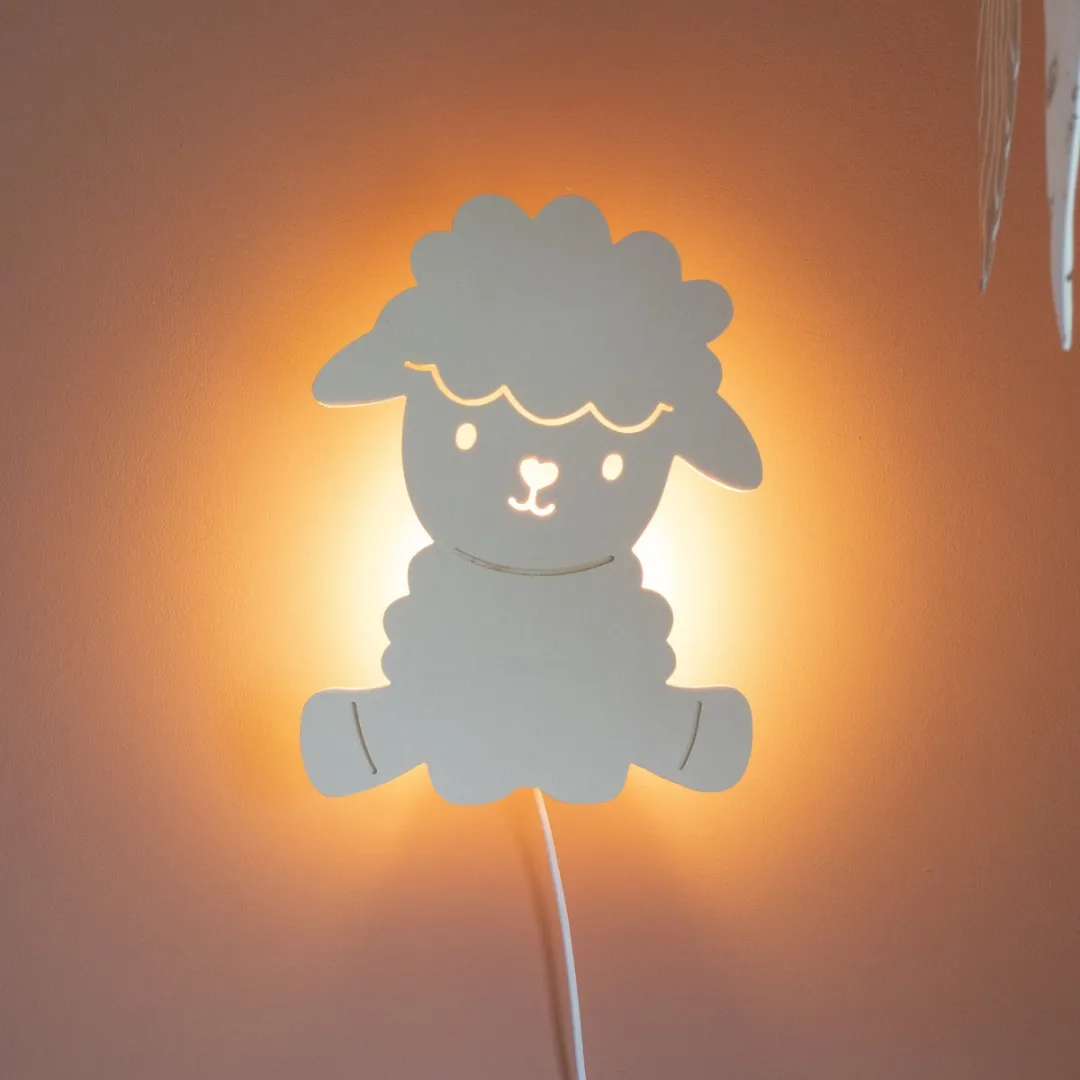 TreeToys Houten Wandlamp Schaap
